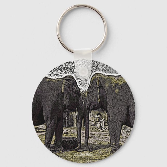 Porte-clés Yeux éléphants (Recto)
