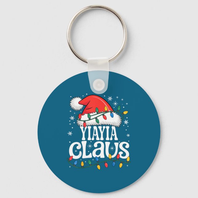 Porte-clés Yiayia Claus Funny Xmas Christmas Grandma Holiday  (Recto)