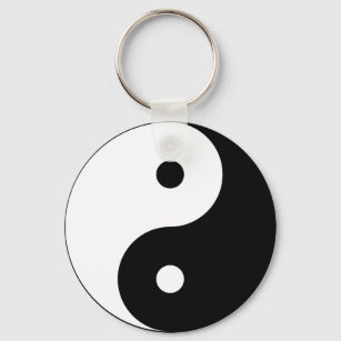 Porte-clés Yin et yang (yin-yang, yin yang, 陰 陽).