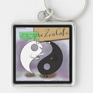 Porte-clés Yin rencontre Yang Zen Drôle