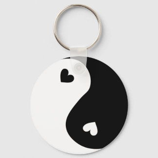 Porte-clés yin yang aime le design
