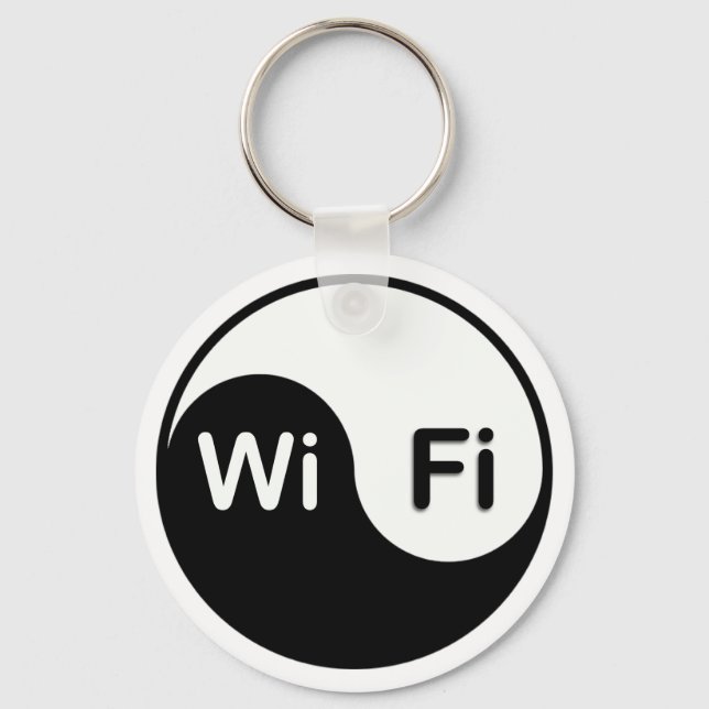 Porte-clés Yin Yang and wi-fi Keychain (Recto)