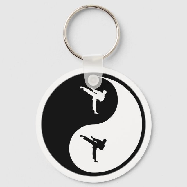 Porte-clés Yin Yang Arts martiaux (Recto)