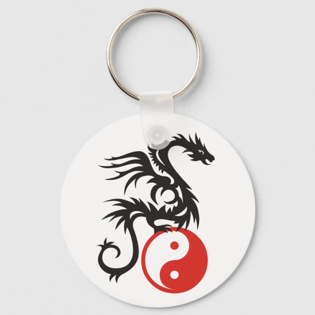 Porte-clés Yin & Yang Dragon (Recto)