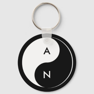 Porte-clés Yin Yang Lovers Initiales porte - clé