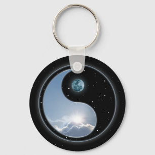 Porte-clés Yin Yang Moon Sun
