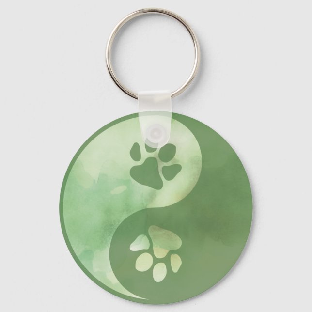 Porte-clés Yin Yang Paw Porte - clé vert (Recto)