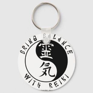Porte-clés Yin Yang Reiki Kanji