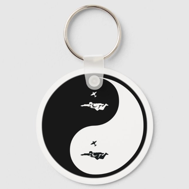 Porte-clés Yin Yang Skydiving (Recto)