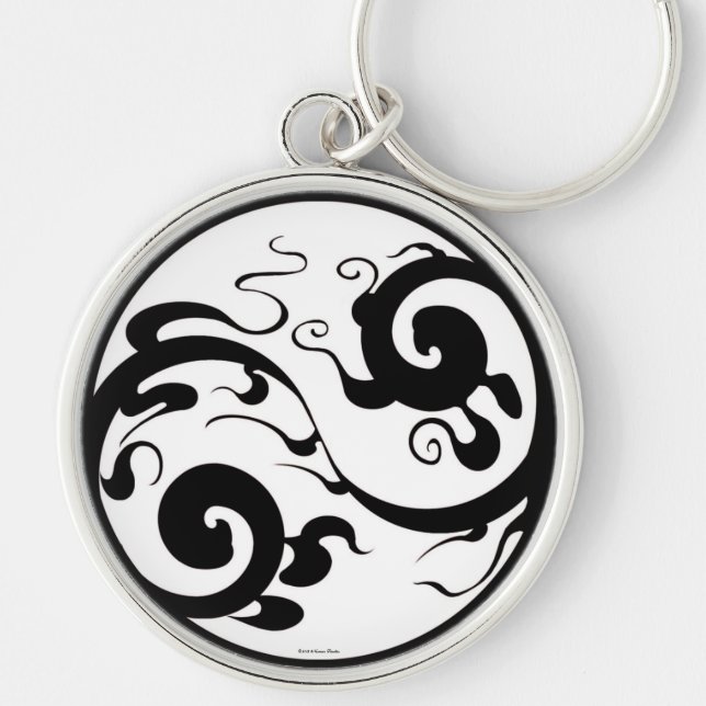 Porte-clés Yin Yang Swirl Porte - clé (Devant)