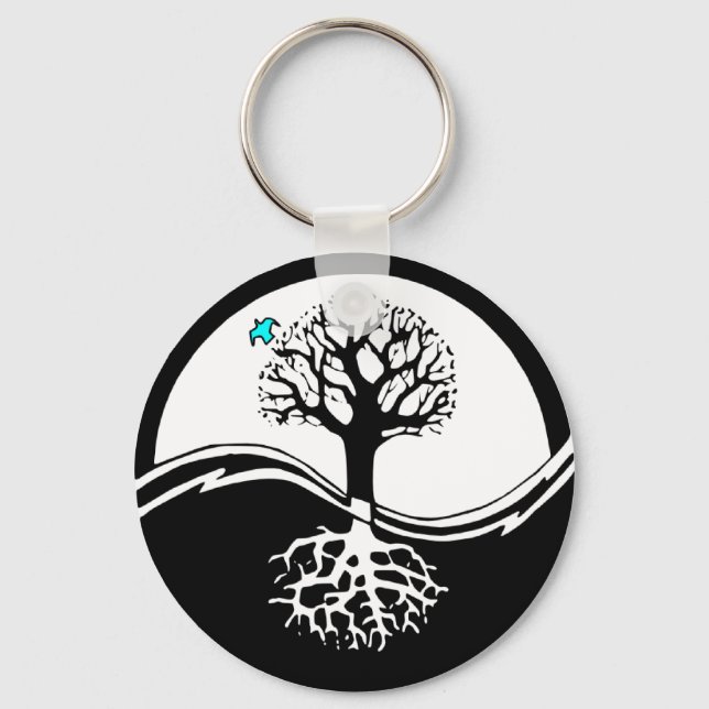 Porte-clés Yin Yang Tree (Recto)