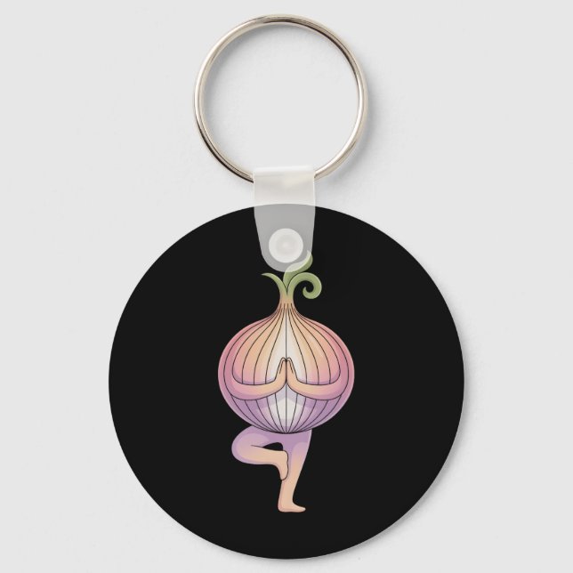 Porte-clés Yoga à l'oignon  (Recto)