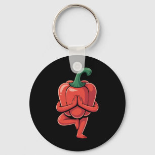 Porte-clés Yoga au poivron