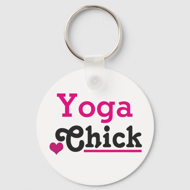 Porte-clés Yoga chick (Recto)