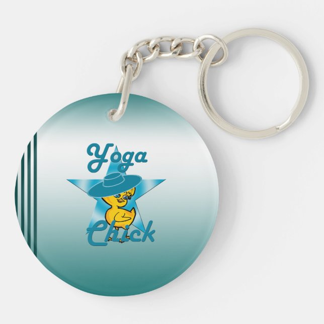 Porte-clés Yoga Chick #7 (Dos)