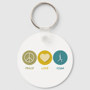 Porte-clés Yoga d'amour de paix