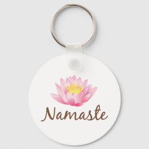 Porte-clés Yoga de fleur de Namaste Lotus