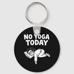 Porte-clés Yoga drôle Citation humoristique de fitness de fil