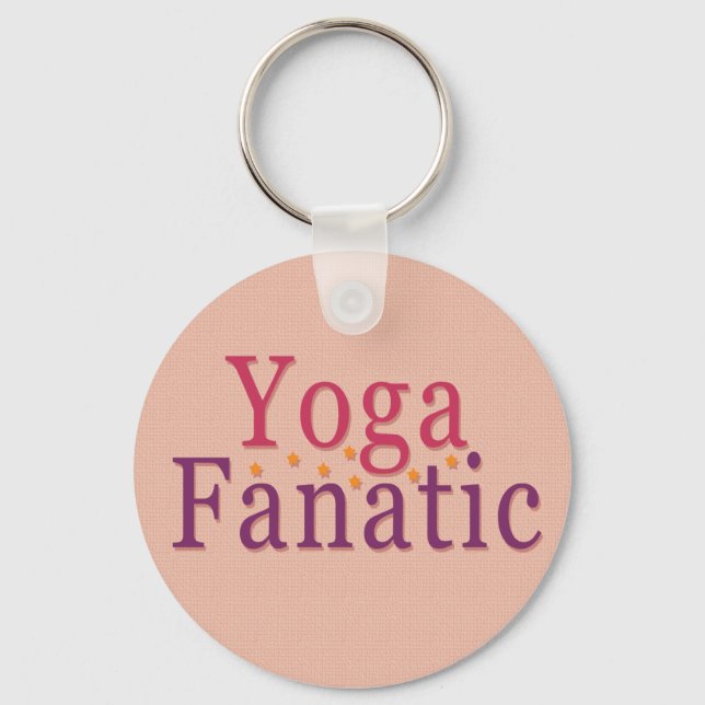 Porte-clés Yoga Fanatic (Recto)