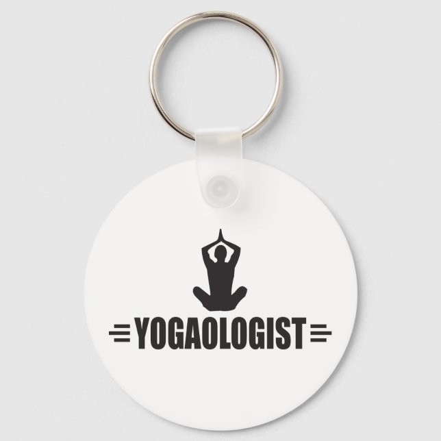Porte-clés Yoga humoristique (Recto)