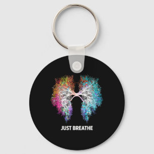 Porte-clés Yoga Inspiration Expiration Nature Poumon