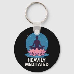 Porte-clés Yoga Lotus fortement médité
