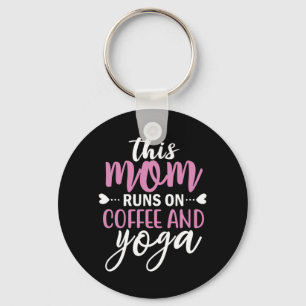 Porte-clés Yoga Lover   Cette Maman Fait Du Café Et Du Yoga