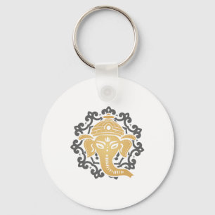 Porte-clés Yoga Mandala Eléphant Hindous Dharma Chakra Hindou