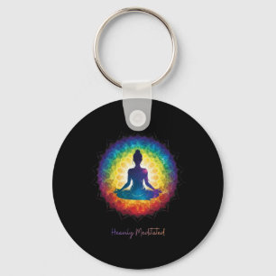 Porte-clés Yoga Médité Intensément Inspirant Zen Paisible