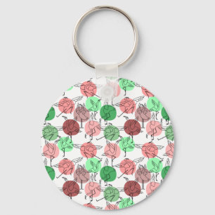 Porte-clés Yoga pose motif Yoga sans couture motif 30