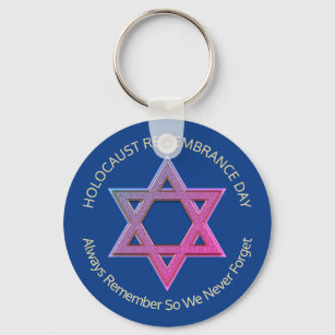 Porte-clés YOM HASHOAH Porte - clé du souvenir de l'Holocaust