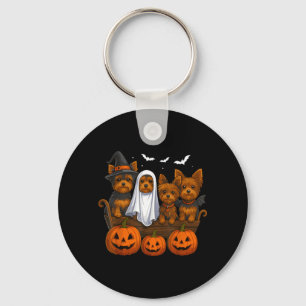 Porte-clés Yorkie Halloween drôle Yorkshire Terrier Chien Tou