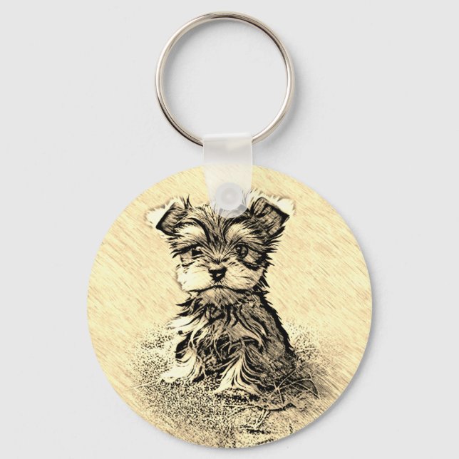 Porte-clés Yorkie, Nature, animal (Recto)