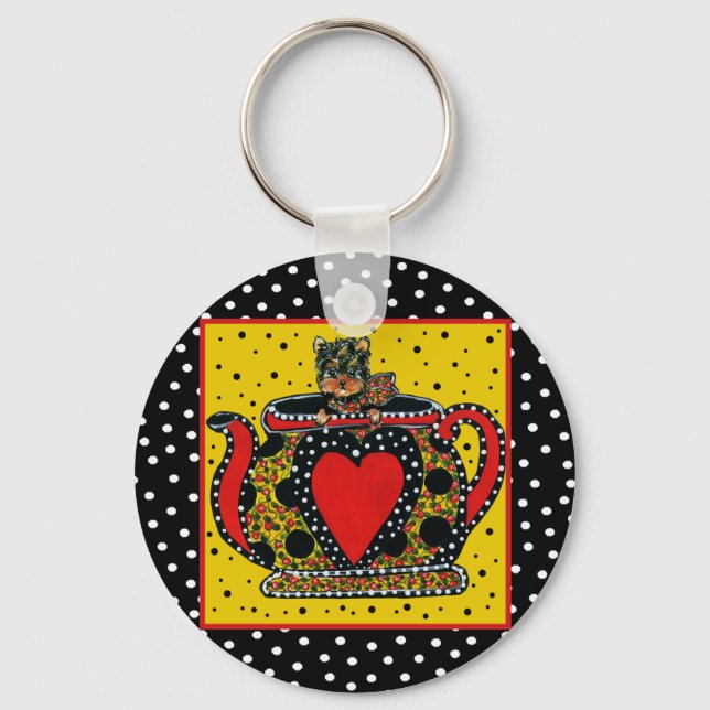 Porte-clés Yorkie Poo (Recto)