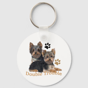 Porte-clés Yorkshire Terrier Double Trouble Cadeaux