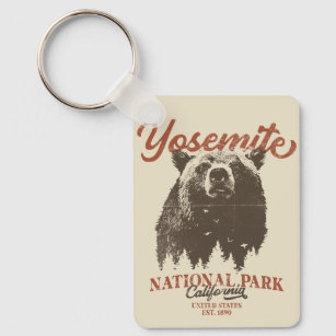 Porte-clés Yosemite Grizzly Bear California National Park