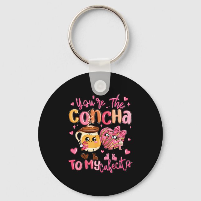 Porte-clés You Are The Concha To My Cafecito Funny Mexican Va (Recto)