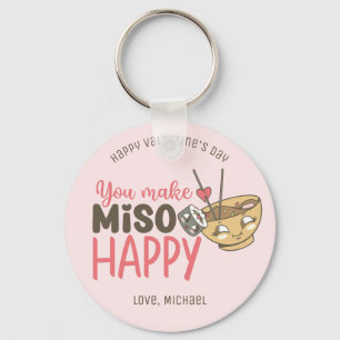 Porte-clés You Make Miso Happy Funny Pun Cute Valentine's Day