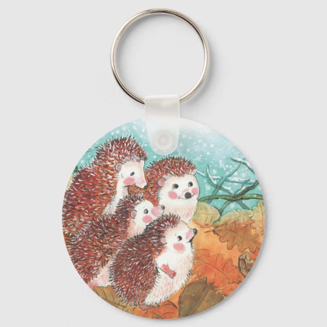 Porte-clés Young Hedgehogs   (Recto)