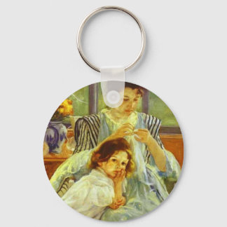 Porte-clés Young Mother Sewing
