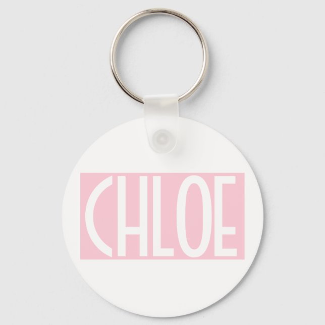Porte-clés Your | Bold White Text on Light Pink (Recto)