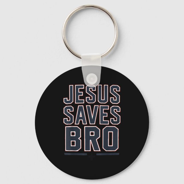 Porte-clés Youth Boy Jesus Saves Bro Funny Christian Teen Gir (Recto)