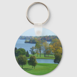 Porte-clés Ypsilanti Michigan Golf Course sur Lake Trees