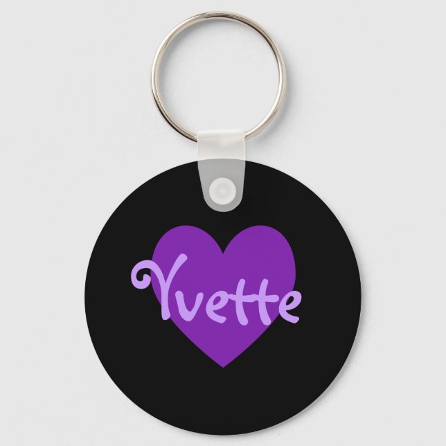 Porte-clés Yvette en violet (Recto)