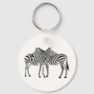 Porte-clés Zebra Love