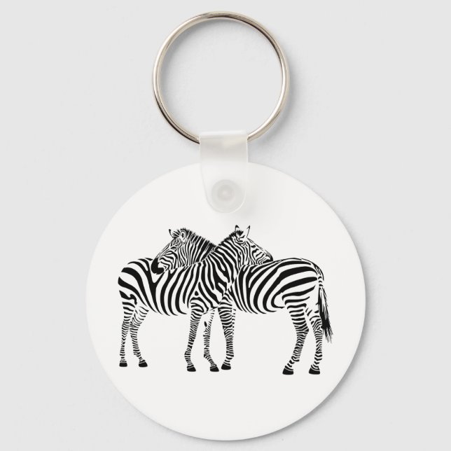 Porte-clés Zebra Love (Recto)