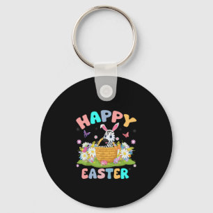 Porte-clés Zebra Lover Joyeux Bunny de Pâques Zebra dimanche 