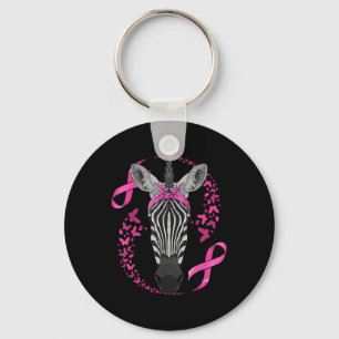 Porte-clés Zebra Sensibilisation au cancer du sein Pink Banda