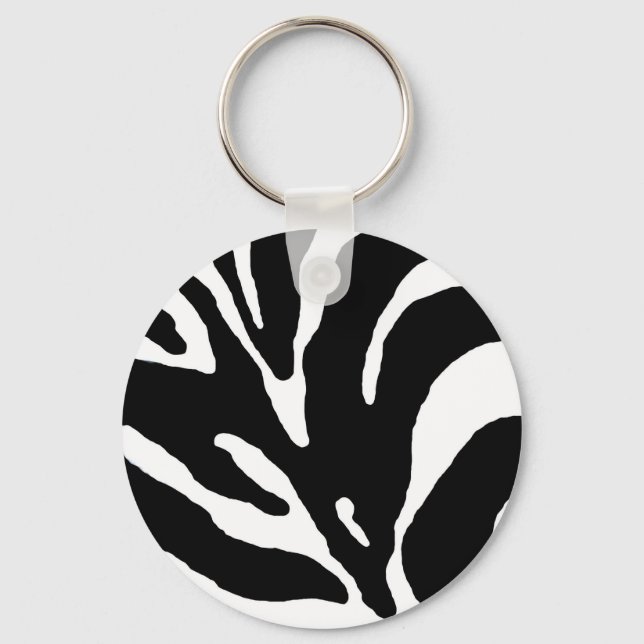 Porte-clés Zebra Stripe Poster de animal (Recto)