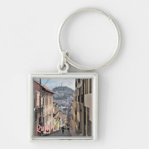 Porte-clés zEC009 QUITO, Vieille Ville, Amérique,